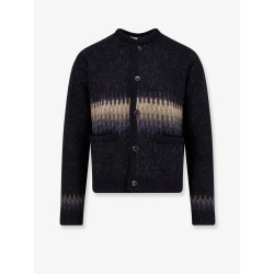 Jacquard Unisex alpaca cardigan