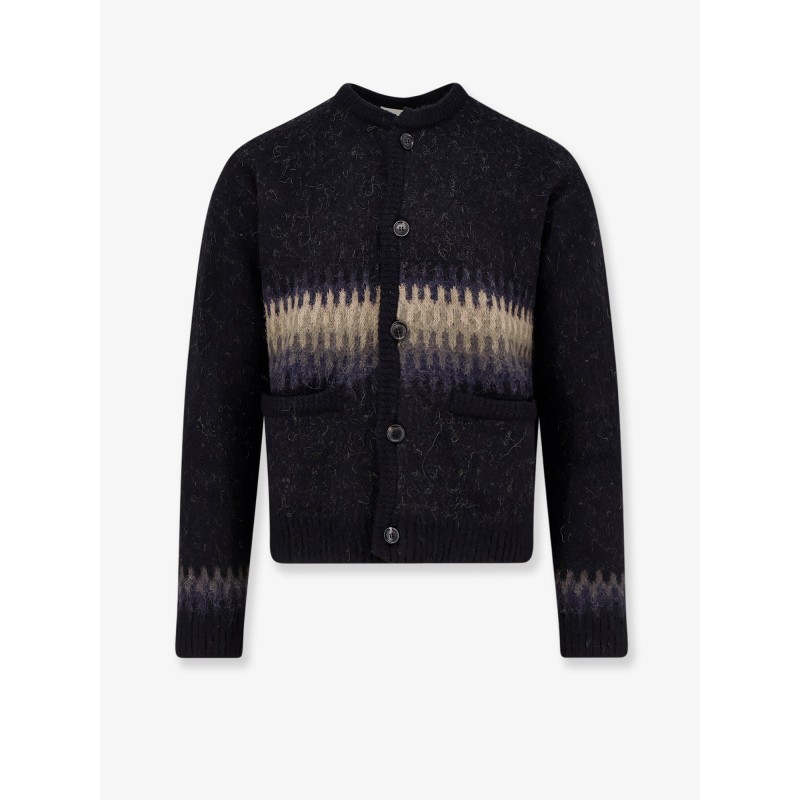 Jacquard Unisex alpaca cardigan