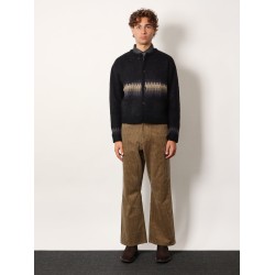 Jacquard Unisex alpaca cardigan