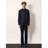 Wool blend Unisex striped shirt
