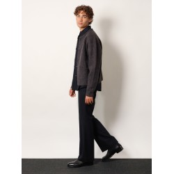 Wool blend Unisex pinstriped trousers