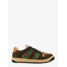 Screener low-top leather and GG Supreme fabric sneakers