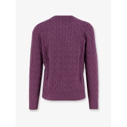 Cable knit cashmere sweater