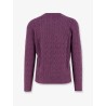 Cable knit cashmere sweater