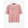 Cotton T-shirt with distressed effect