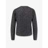 Wool blend sweater with all-over sequins