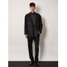 Double-breasted wool felt peacoat