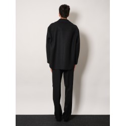 Double-breasted wool felt peacoat
