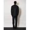 Double-breasted wool felt peacoat