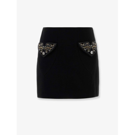 Virgin wool mini skirt