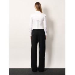 Stretch wool trousers