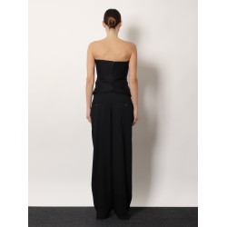 Viscose and wool trousers