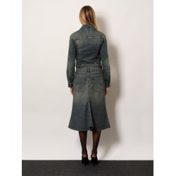 Denim Midi Skirt