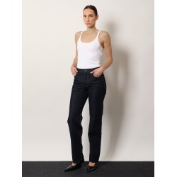 Low straight denim jeans