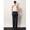Low straight denim jeans