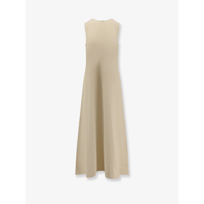 Woven Stripes viscose long dress