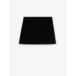 Suede miniskirt