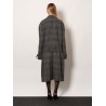One Layer raglan wool coat