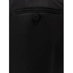 Pleated wool trousers