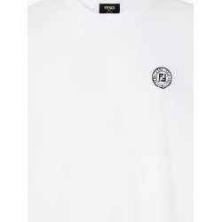 Cotton t-shirt with FF embroidery