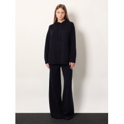 Liana cashmere and wool hooded sweater