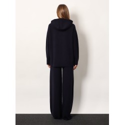 Liana cashmere and wool hooded sweater