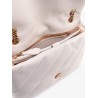 Matelassé leather shoulder bag with iconic love birds buckle