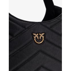 Quilted leather shoulder bag
