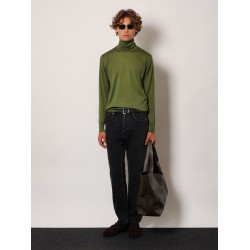 Long Mick black denim trousers