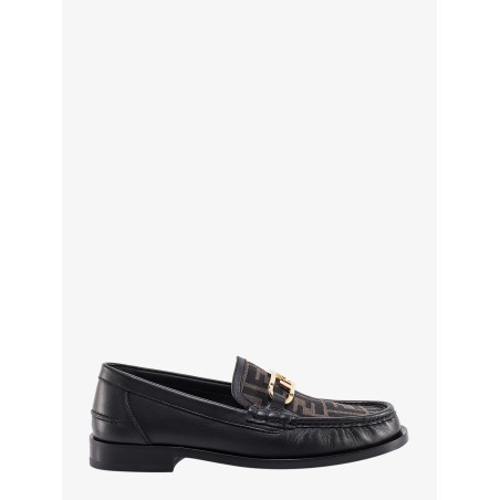 Fendi O' Lock leather loafer with FF insert