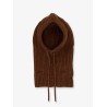 Wool blend balaclava with distressed effect