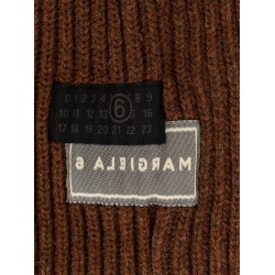 Wool blend balaclava with distressed effect