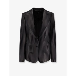 Leather blazer