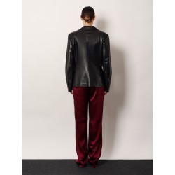 Leather blazer