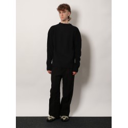 Fisherman Round Neck virgin wool sweater