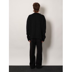 Fisherman Round Neck virgin wool sweater