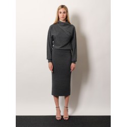 Cashmere and cotton turtleneck sweater