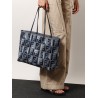 Roll Large jacquard FF fabric tote bag
