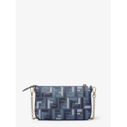 Pouch Baguette FF jacquard fabric shoulder bag