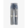 Destroyed effect jeans