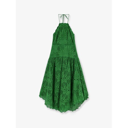 Sangallo lace midi dress