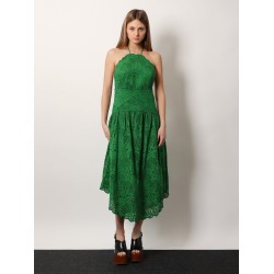 Sangallo lace midi dress