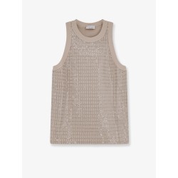 Dazzling pattern jersey tank top