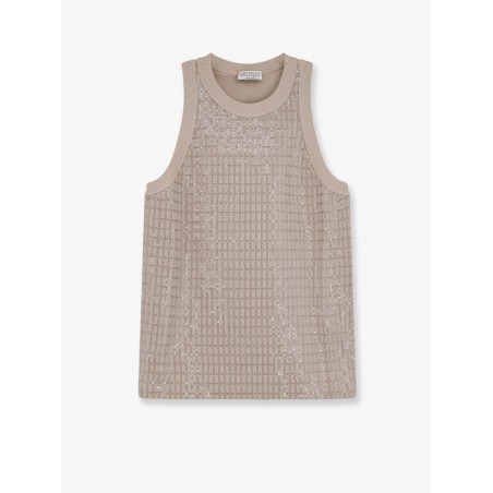 Dazzling pattern jersey tank top
