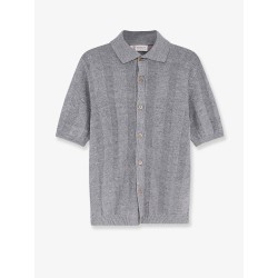 Linen and cotton blend cardigan
