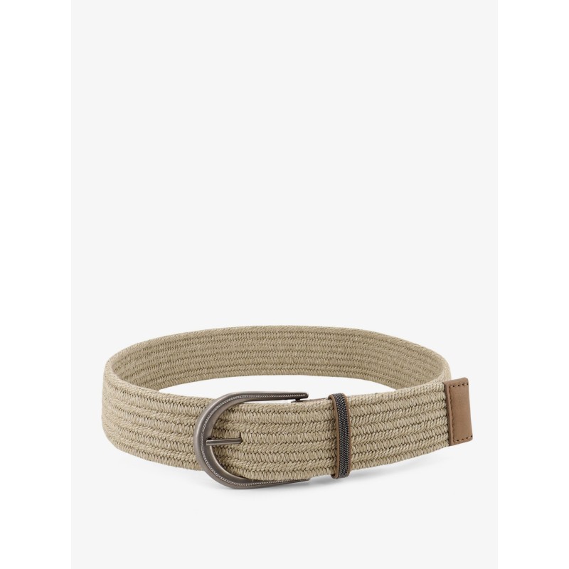Linen belt with Shiny Loop detail
