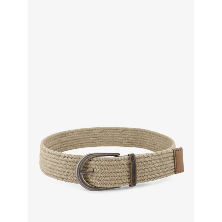 Linen belt with Shiny Loop detail