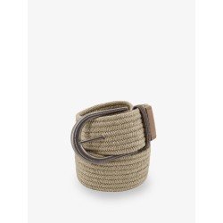 Linen belt with Shiny Loop detail