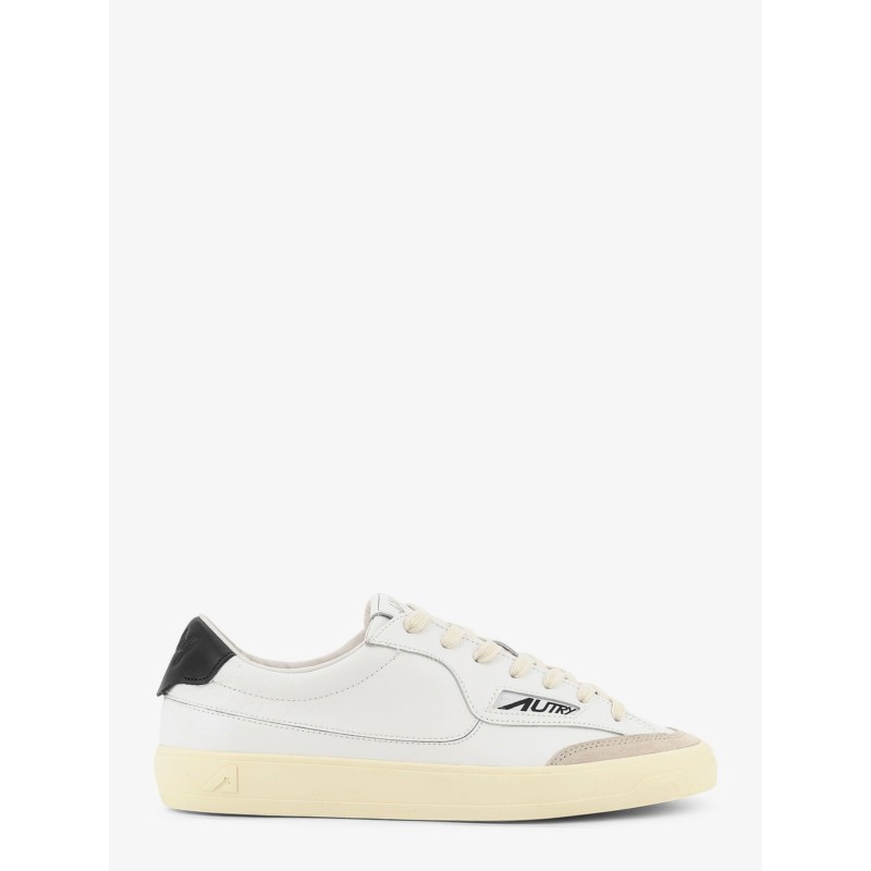 Windscape leather sneakers with suede insert