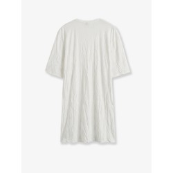 Relaxed fit short cotton blend dress